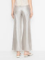 Брюки из льна с металлическим блеском Max Mara  –  МодельВерхНиз1
