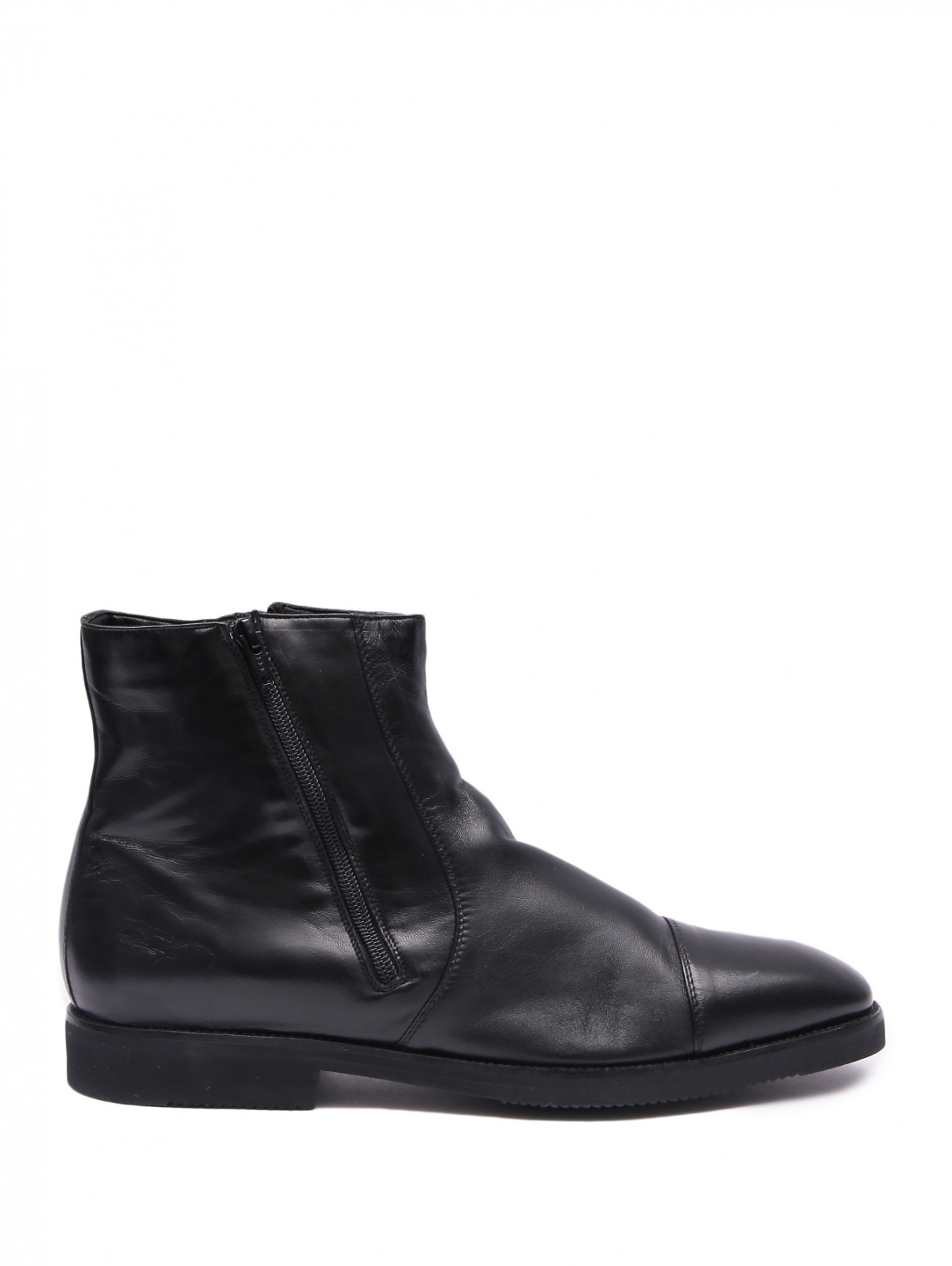 Утепленные ботинки из кожи Stemar  –  Обтравка2  – Цвет:  Черный