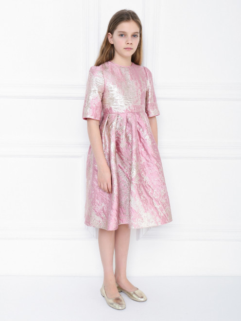 Платье из фактурного жаккарда Dolce & Gabbana - МодельВерхНиз