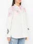 Блуза из хлопка с цветочным узором MARINA SPORT MARINA RINALDI  –  МодельВерхНиз