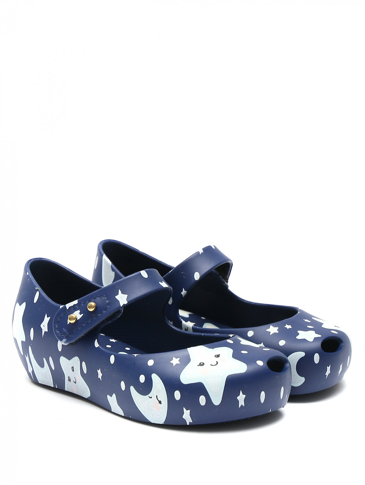 Резиновые туфли с узором Melissa  –  Общий вид  – Цвет:  Синий