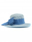 Шляпа из цветной соломы с бантиком MiMiSol  –  Общий вид
