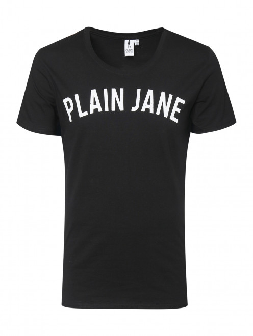 Футболка из хлопка с логотипом Plain Jane Homme - Общий вид