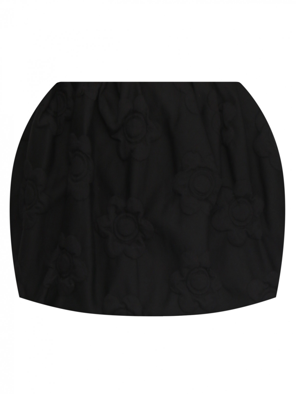 Объемная юбка-мини Sportmax  –  Общий вид  – Цвет:  Черный