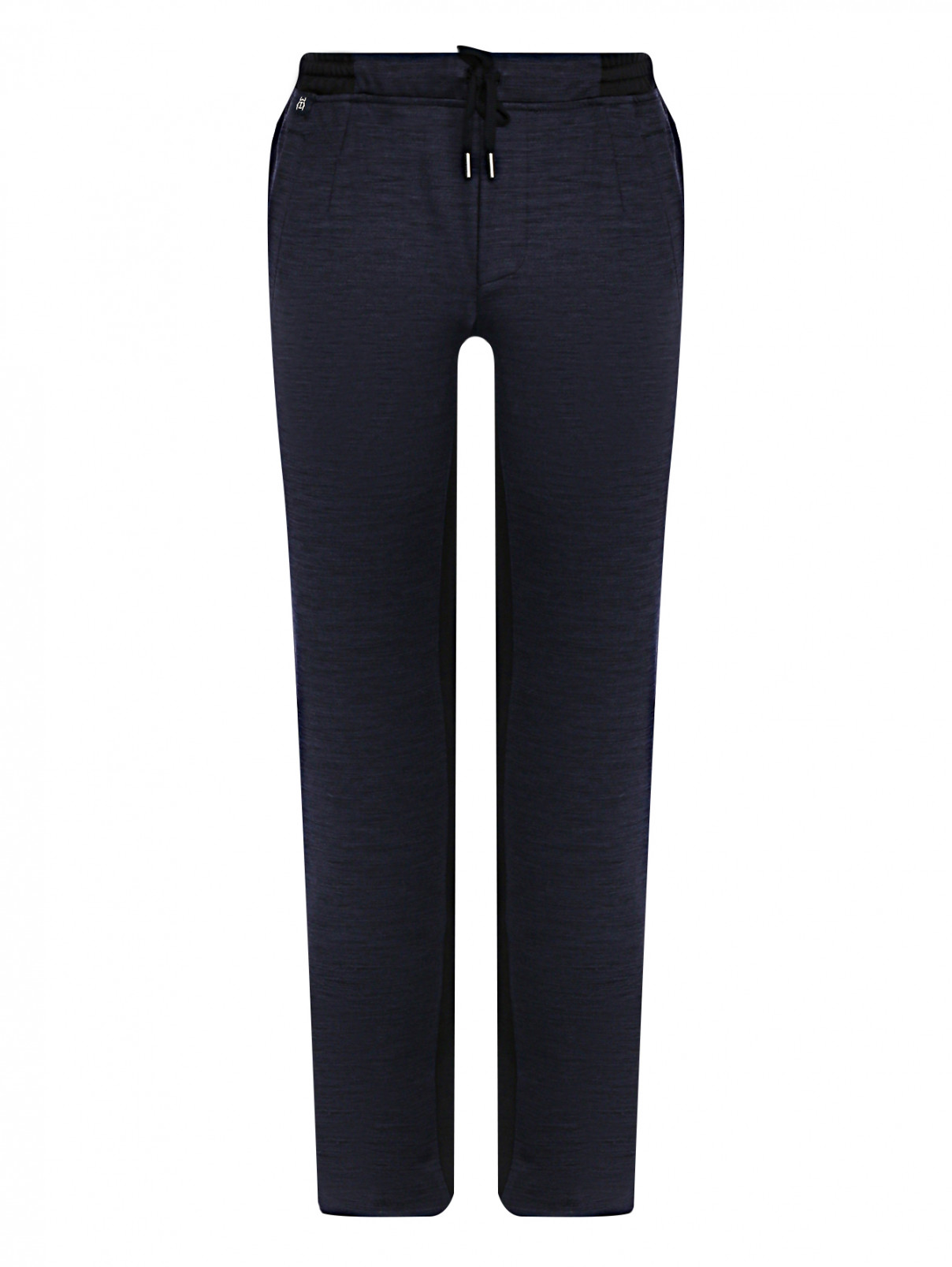 Трикотажные брюки на резинке Capobianco  –  Общий вид  – Цвет:  Синий