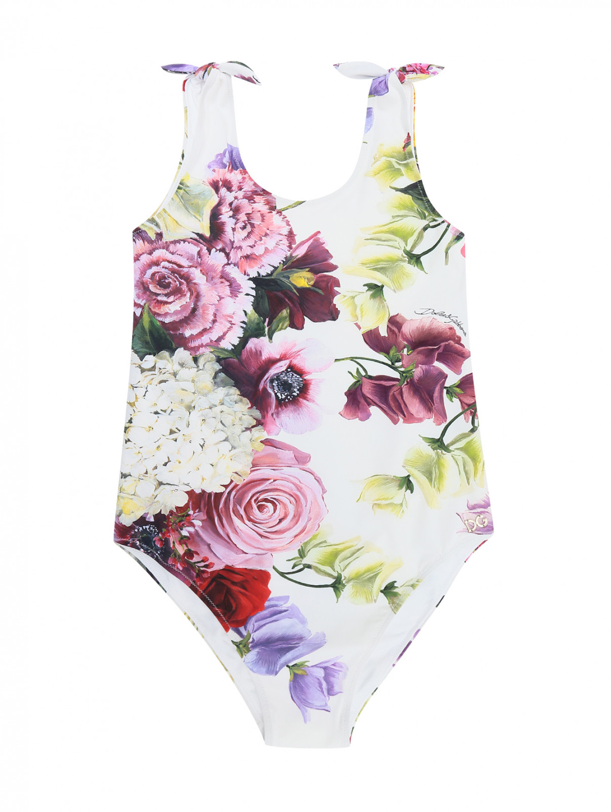 Купальник слитный с цветочным узором Dolce & Gabbana  –  Общий вид  – Цвет:  Узор