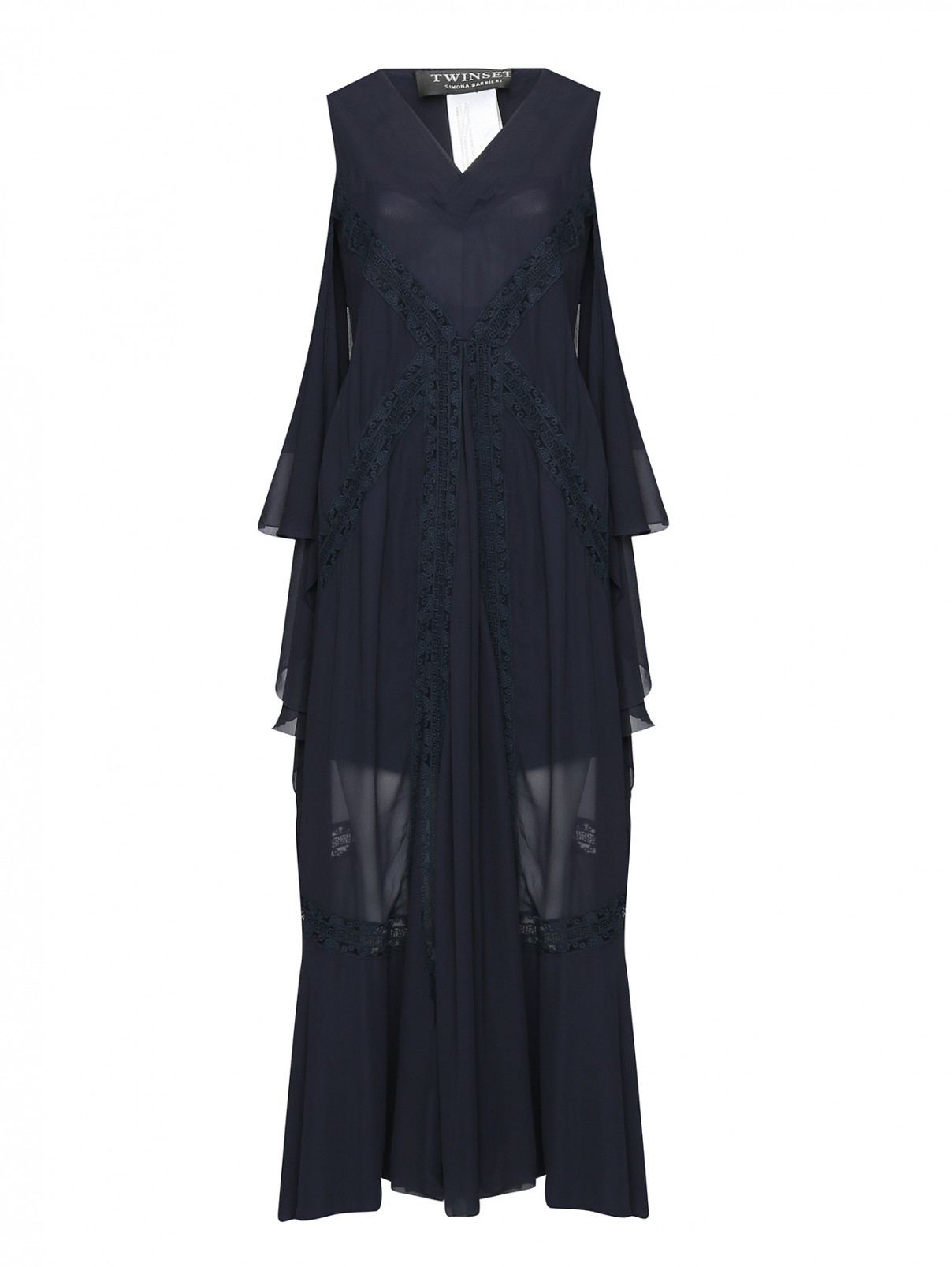 Платье из Вискозы с кружевной отделкой TWINSET  –  Общий вид