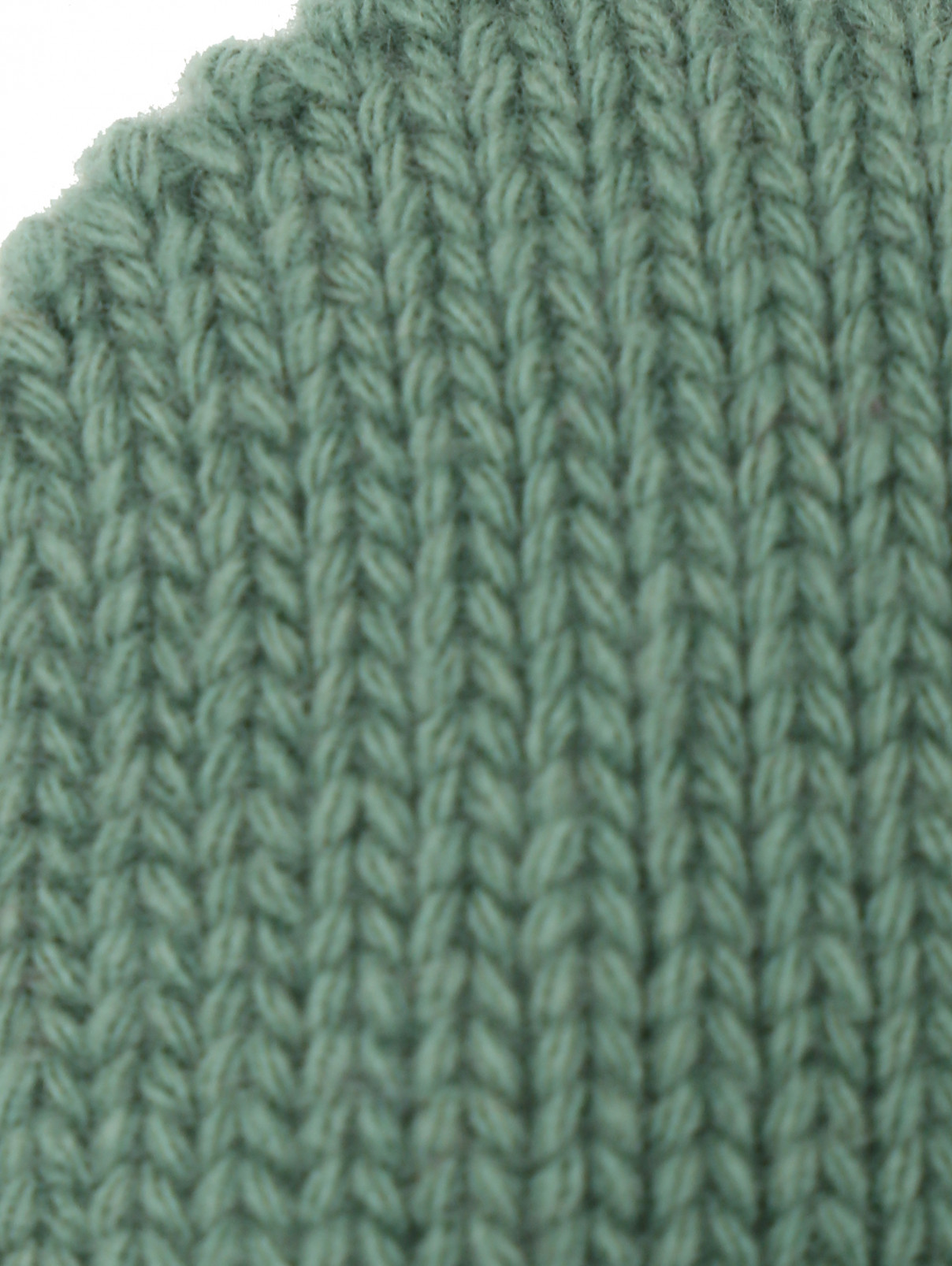 Варежки колор-блок из шерсти Il Gufo  –  Деталь1  – Цвет:  Зеленый