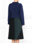 Платье-миди свободного фасона с контрастной отделкой Jil Sander  –  Модель Верх-Низ1
