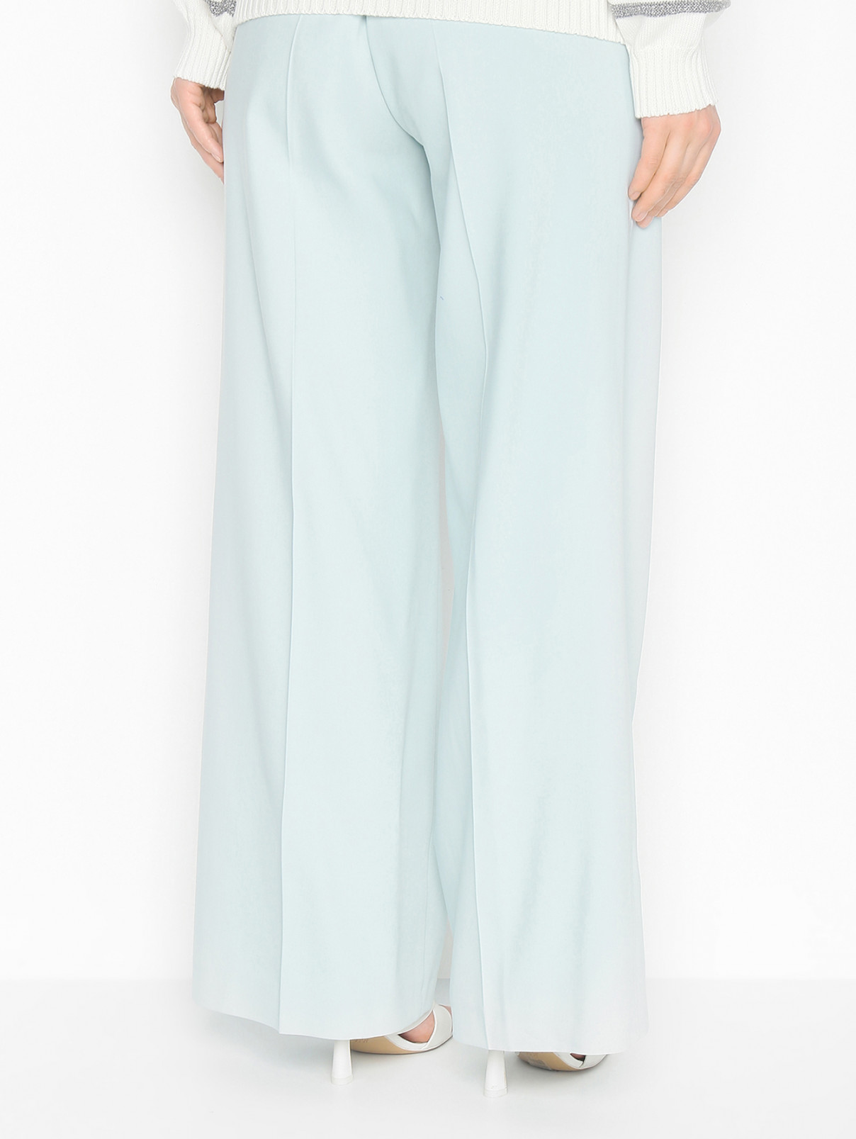 Широкие брюки с карманами Marina Rinaldi  –  МодельВерхНиз1  – Цвет:  Синий