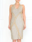 Платье из кашемира с пайетками Donna Karan  –  Модель Верх-Низ