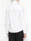 Блуза хлопковая, с декоративной отделкой воротника Karl Lagerfeld  –  МодельВерхНиз1