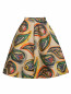 Жаккардовая юбка с абстрактным принтом Vika Gazinskaya  –  Общий вид