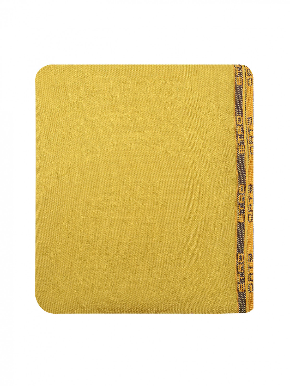 Шарф из кашемира шелка и шерсти Etro  –  Общий вид  – Цвет:  Желтый