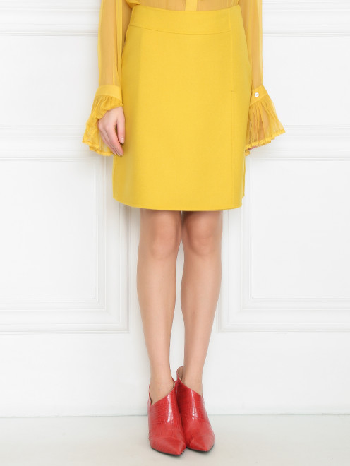 Юбка-мини из шерсти Weekend Max Mara - МодельВерхНиз