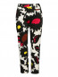 Укороченные брюки из хлопка с цветочным узором Max Mara  –  Общий вид