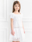 Платье свободного кроя с кружевными вставками D&G Junior  –  Модель Верх-Низ