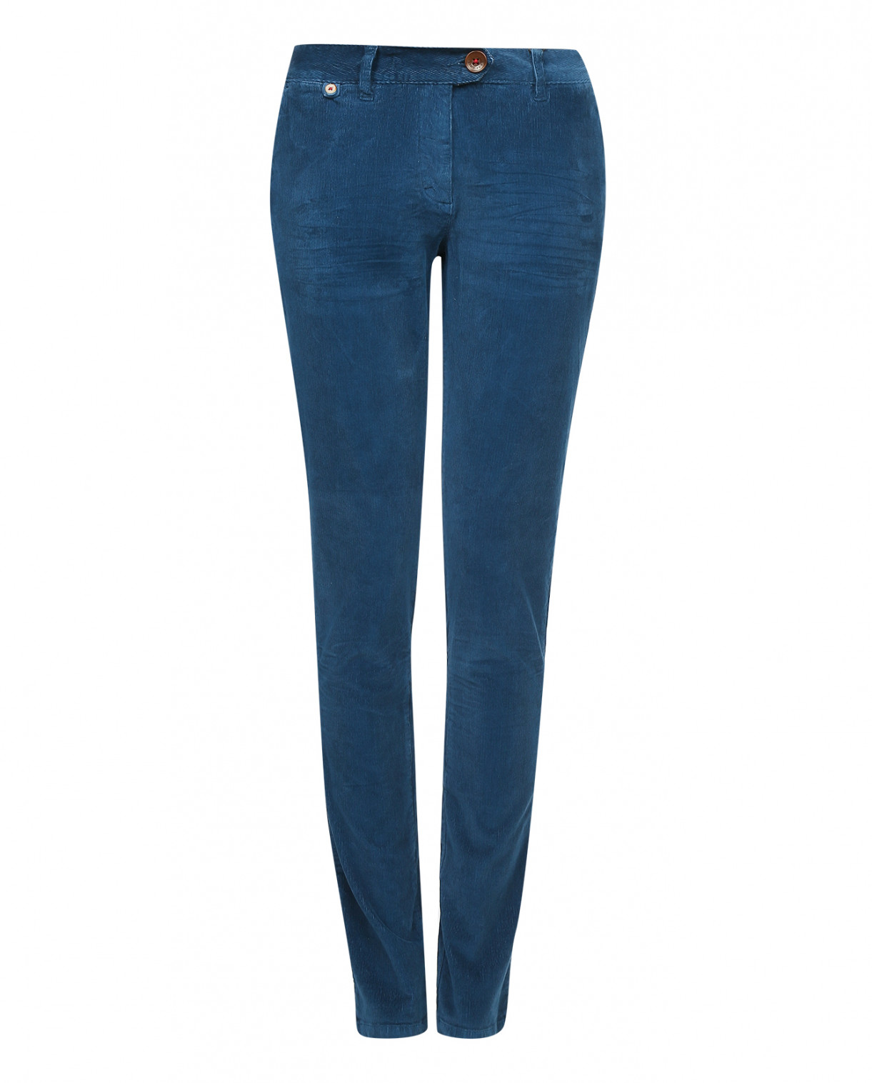 Узкие вельветовые брюки R95TH  –  Общий вид  – Цвет:  Синий