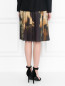 Плиссированная юбка с узором Moschino Couture  –  МодельВерхНиз1