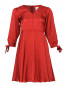 Платье-мини из вискозы с V-образным вырезом Max&Co  –  Общий вид