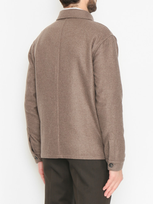 Пиджак-рубашка из шерсти и кашемира - МодельВерхНиз1