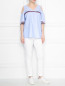 Блуза из хлопка с вышивкой Persona by Marina Rinaldi  –  МодельОбщийВид