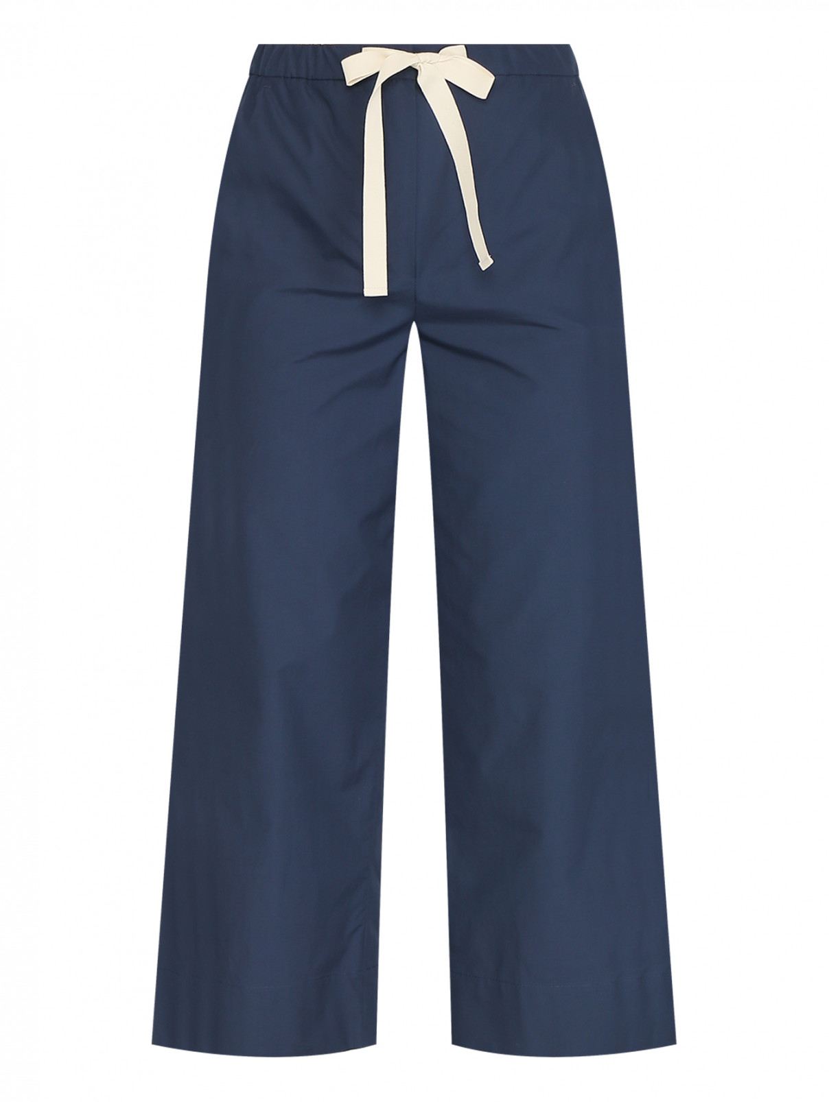 Брюки из хлопка Max Mara  –  Общий вид  – Цвет:  Синий