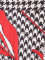 Плиссированная юбка-миди с узором Moschino Boutique  –  Деталь