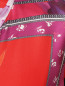 Свободное платье-мини из шелка с узором Diane von Furstenberg  –  Деталь