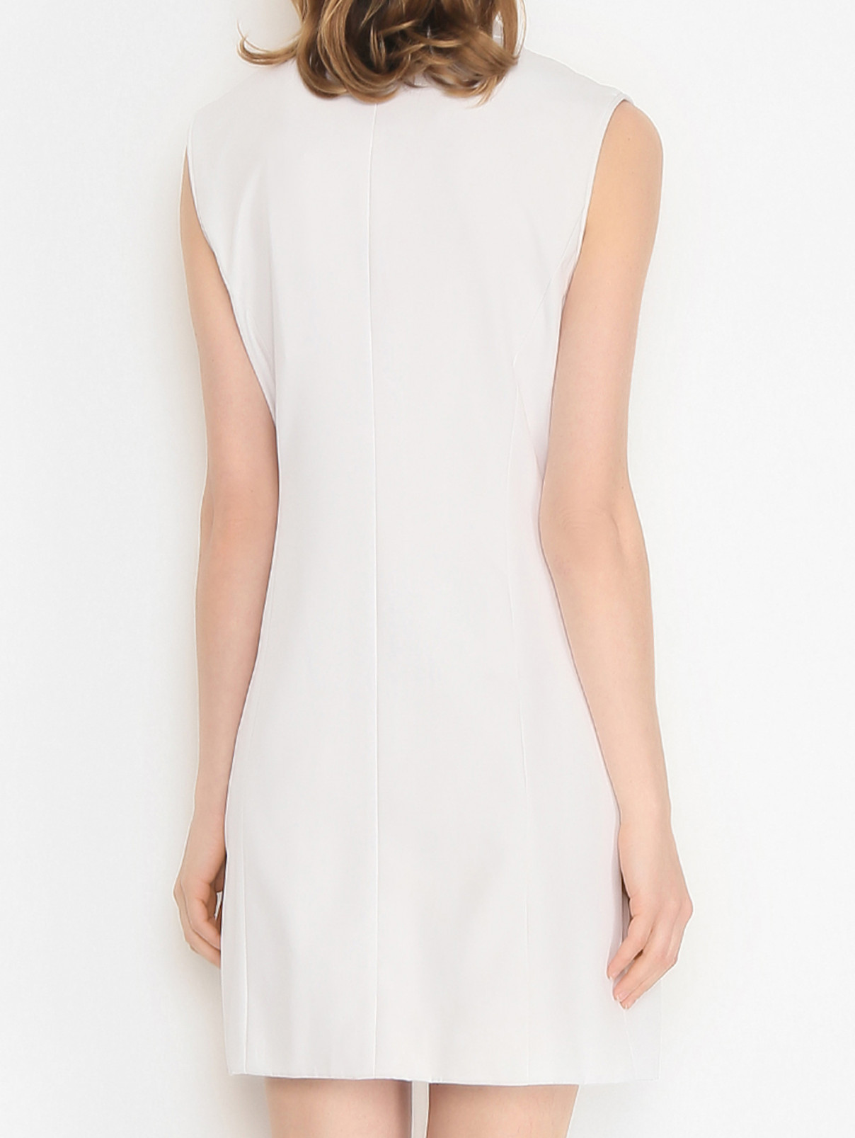 Платье-жилет на пуговицах SILVIAN HEACH  –  МодельВерхНиз1  – Цвет:  Белый