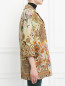 Пальто из хлопка и льна с цветочным узором Etro  –  Модель Верх-Низ2
