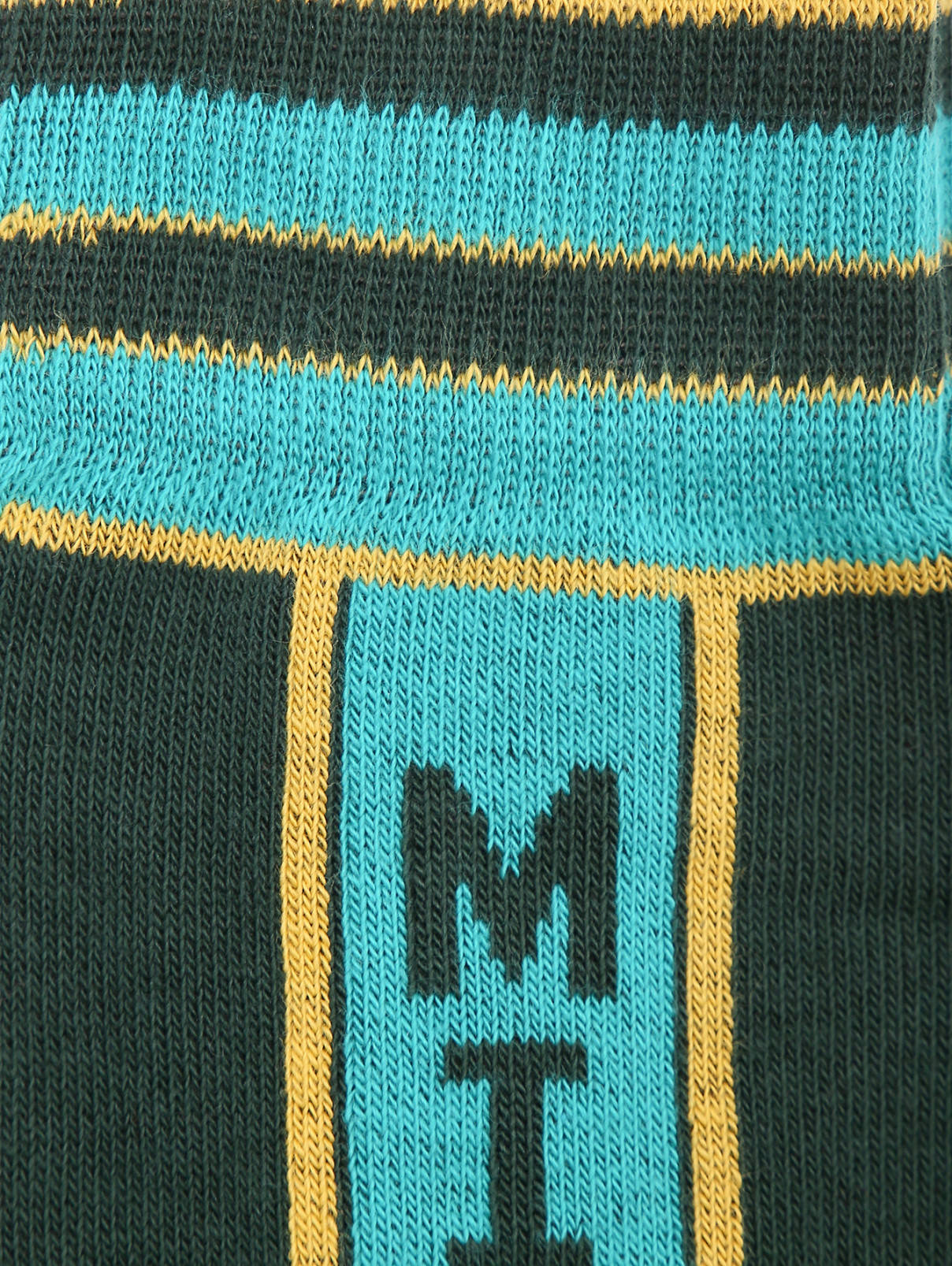 Носки цветные из хлопка MiMiSol  –  Деталь  – Цвет:  Зеленый