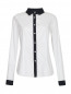 Рубашка из хлопка с контрастными вставками Marina Rinaldi  –  Общий вид