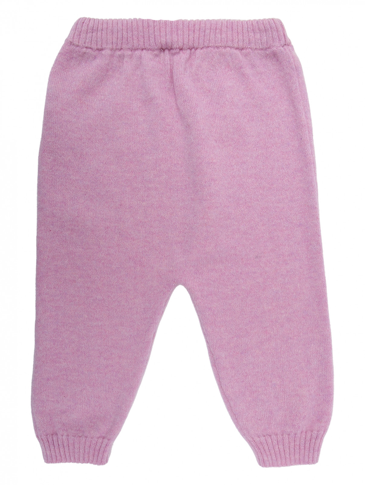 Кашемировые однотонные брюки Kyo  –  Общий вид  – Цвет:  Розовый