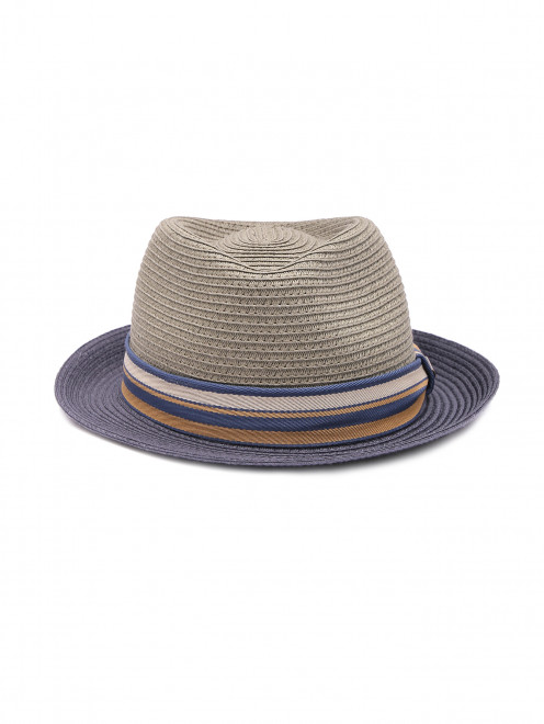 Плетеная шляпа с узором  - Общий вид