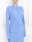 Блуза из полиэстера с эффектом "плиссе" Jil Sander  –  Модель Верх-Низ