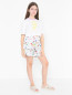 Хлопковые шорты с карманами MSGM  –  МодельОбщийВид