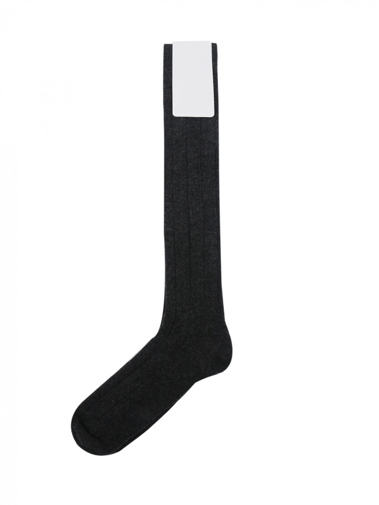 Носки из кашемира однотонные Gallo  –  Обтравка1  – Цвет:  Черный