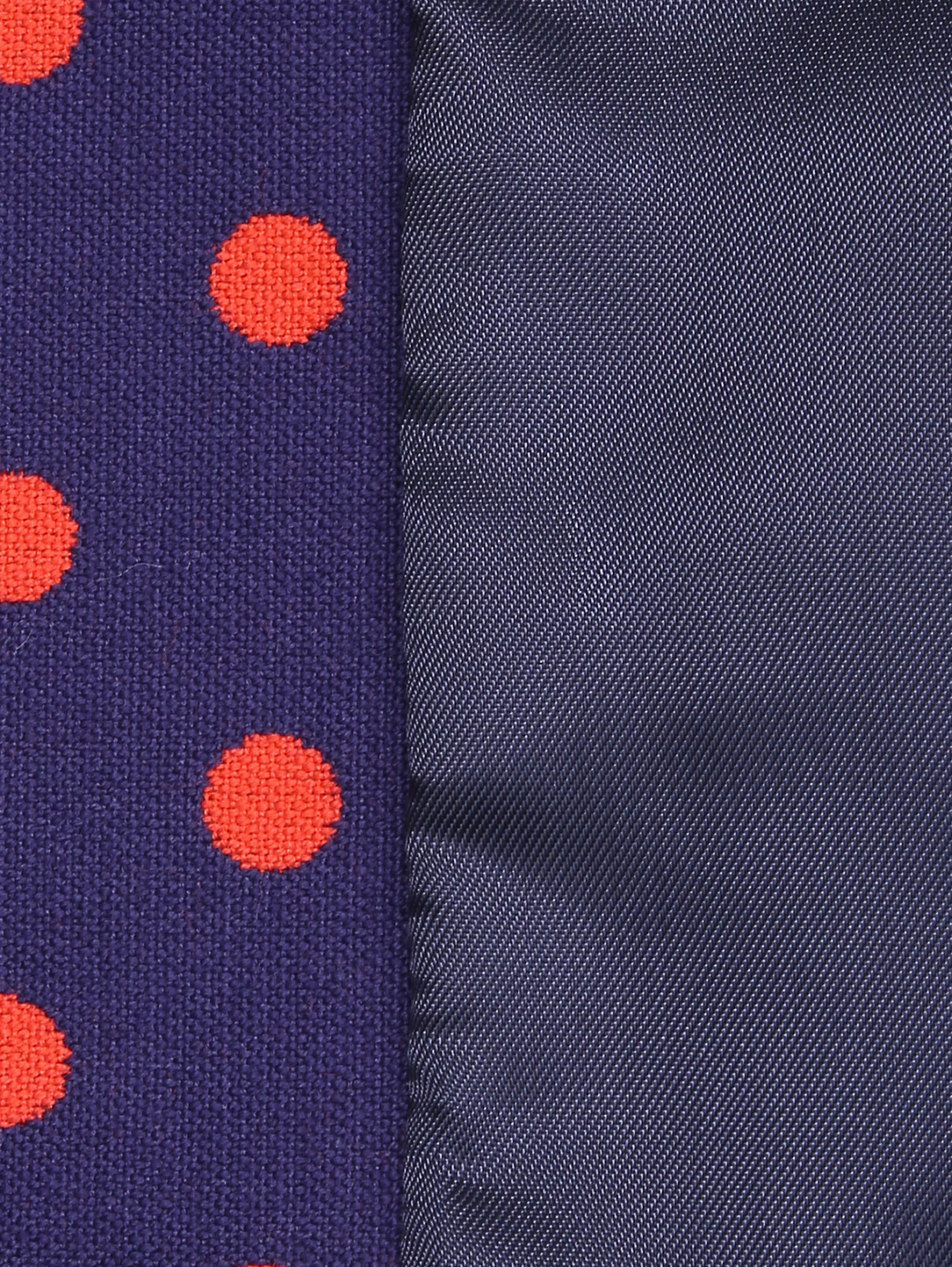 Жакет из хлопка с карманами в горошек Gucci  –  Деталь2  – Цвет:  Синий
