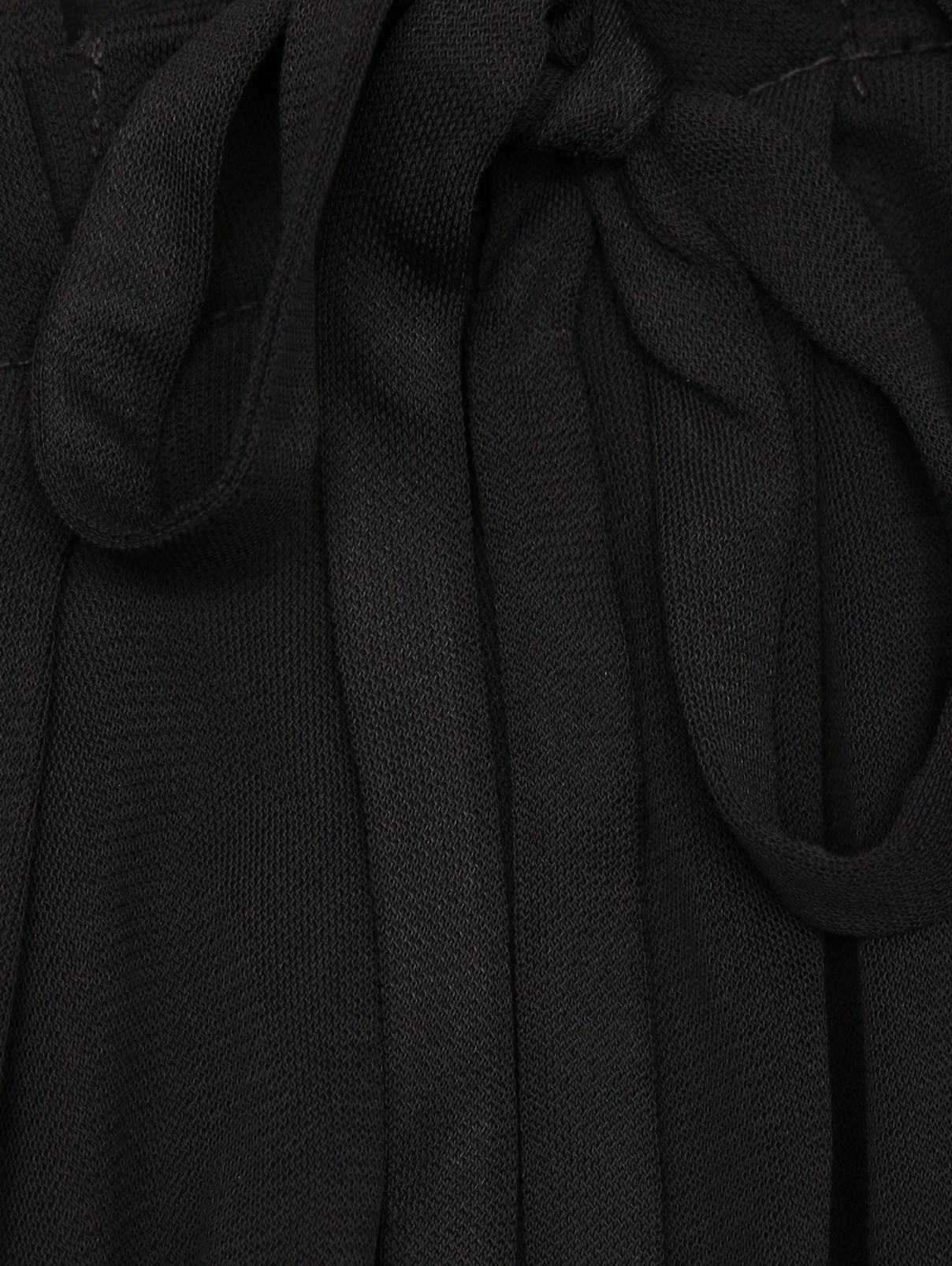 Блуза из вискозы комбинированная Cavalli class  –  Деталь  – Цвет:  Черный