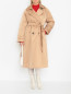 Двубортное утепленное пальто Marina Rinaldi  –  МодельОбщийВид