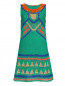 Платье-мини из хлопка с узором Alberta Ferretti  –  Общий вид