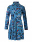 Платье-рубашка из вискозы с цветочным принтом Max&Co  –  Общий вид