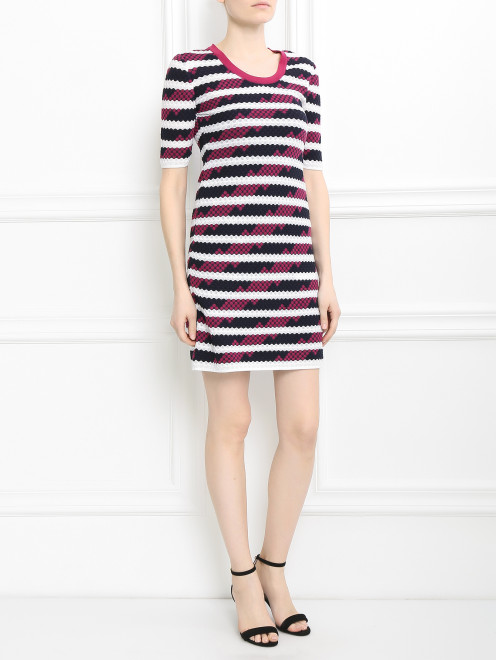 Платье из хлопка с узором M Missoni - Модель Общий вид