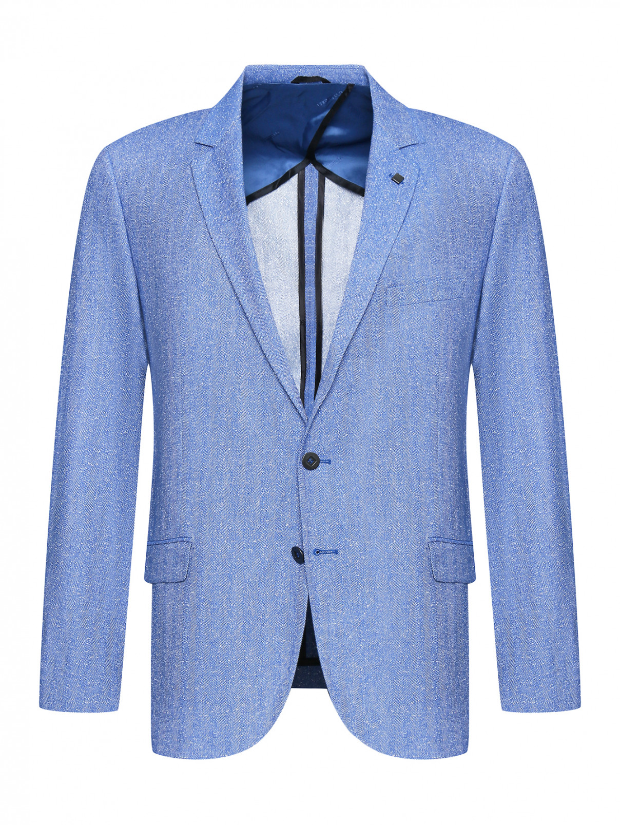 Пиджак из хлопка с узором Lagerfeld  –  Общий вид  – Цвет:  Узор