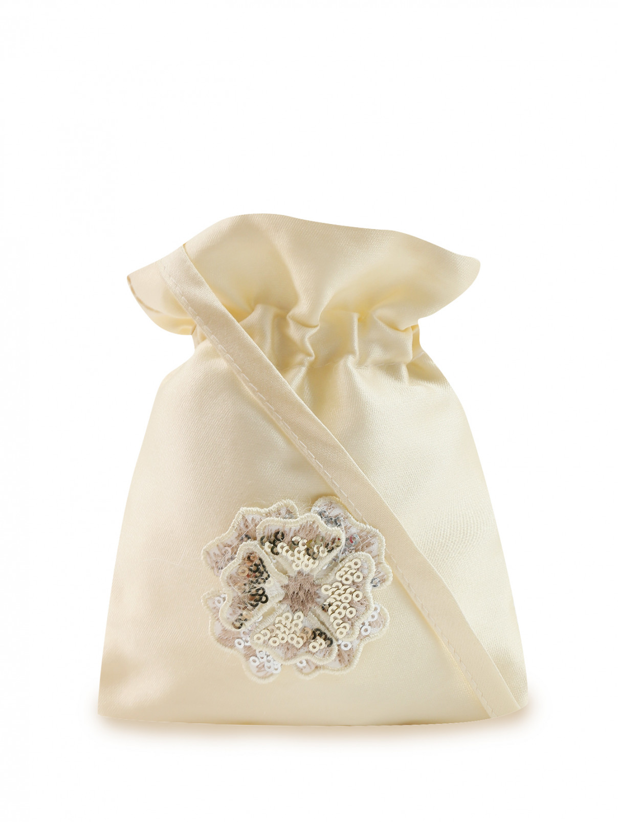 Сумочка-мешок на ленте MiMiSol  –  Общий вид  – Цвет:  Золотой