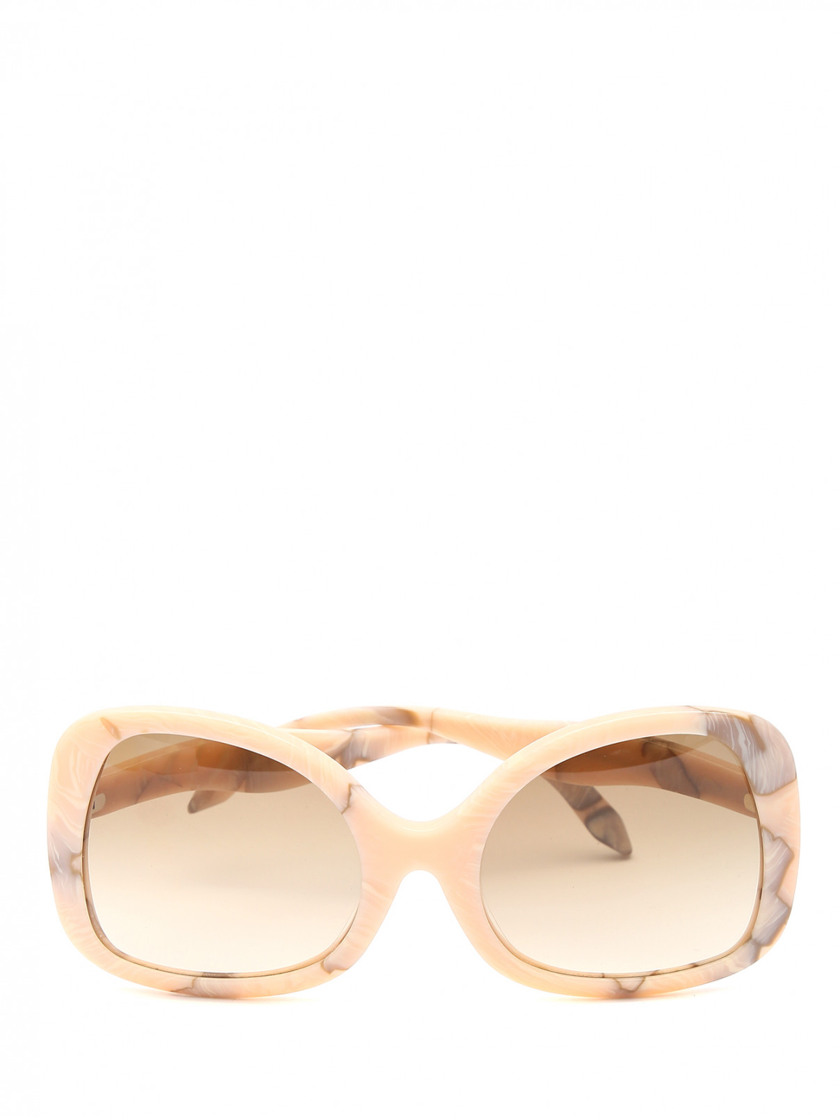 Очки солнцезащитные из пластика с узором Viktoria Beckham  –  Общий вид  – Цвет:  Розовый