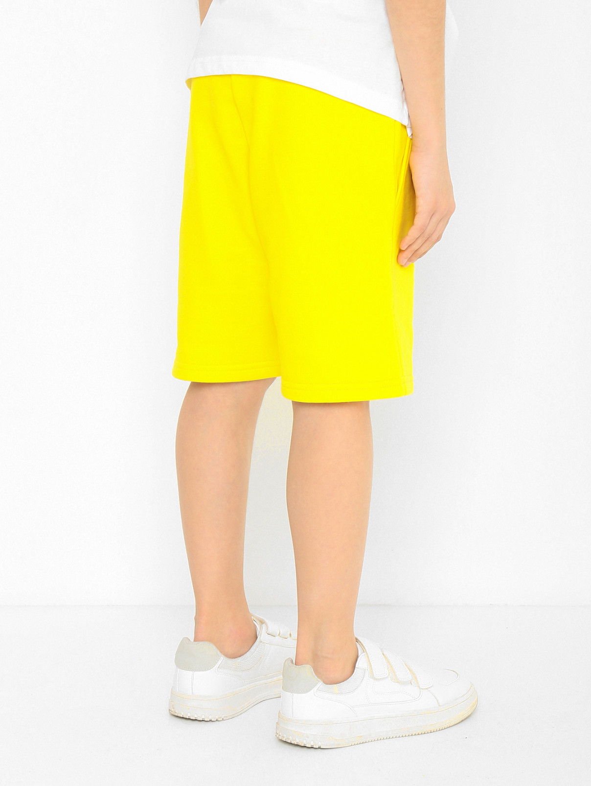Трикотажные шорты с карманами Dsquared2  –  МодельВерхНиз1  – Цвет:  Желтый