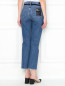 Укороченные джинсы с контрастным поясом Paige  –  МодельВерхНиз1
