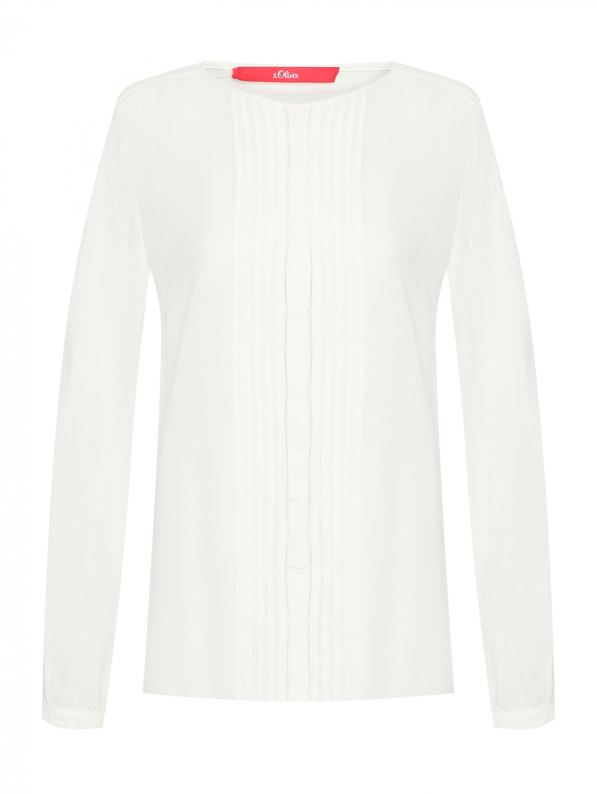Блуза прямого кроя с драпировкой S.Oliver  –  Общий вид